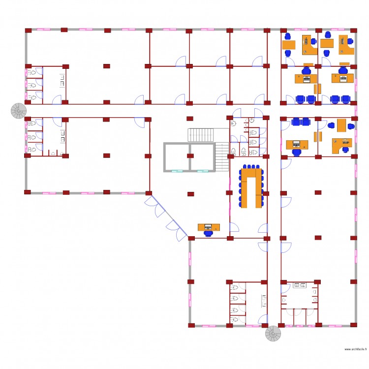 niveaux2 a 6. Plan de 0 pièce et 0 m2