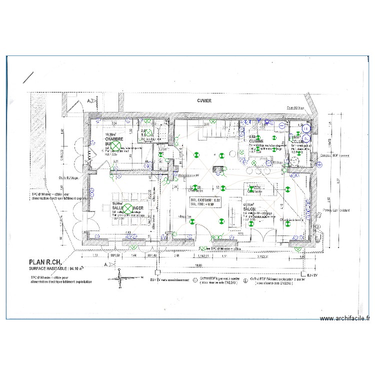 furt rdc. Plan de 0 pièce et 0 m2