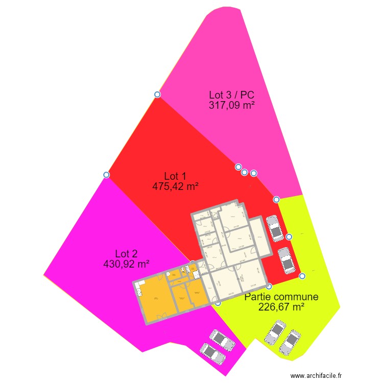 Plan Biga - Invest #2 - Mesure. Plan de 19 pièces et 183 m2