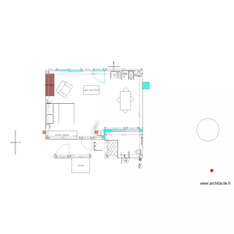 Studio 20. Plan de 