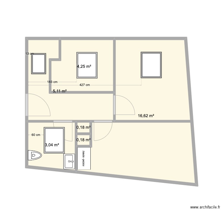groix etage3. Plan de 0 pièce et 0 m2