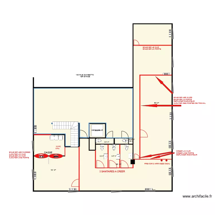 ACIF TRAVAUX. Plan de 