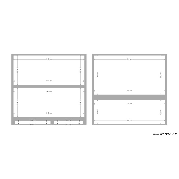 vu de cote. Plan de 0 pièce et 0 m2