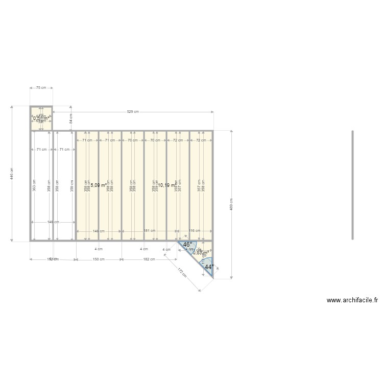 terrasse calboti. Plan de 0 pièce et 0 m2