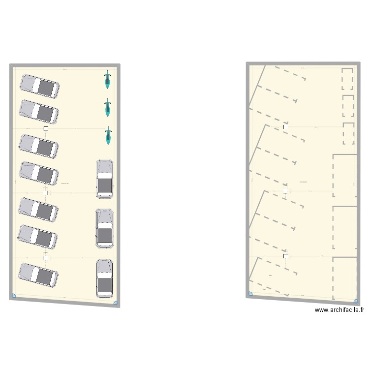 Parking Agde 34800. Plan de 2 pièces et 451 m2