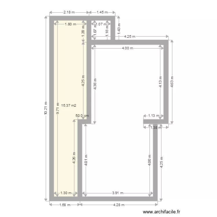 Comb Court Etienne. Plan de 