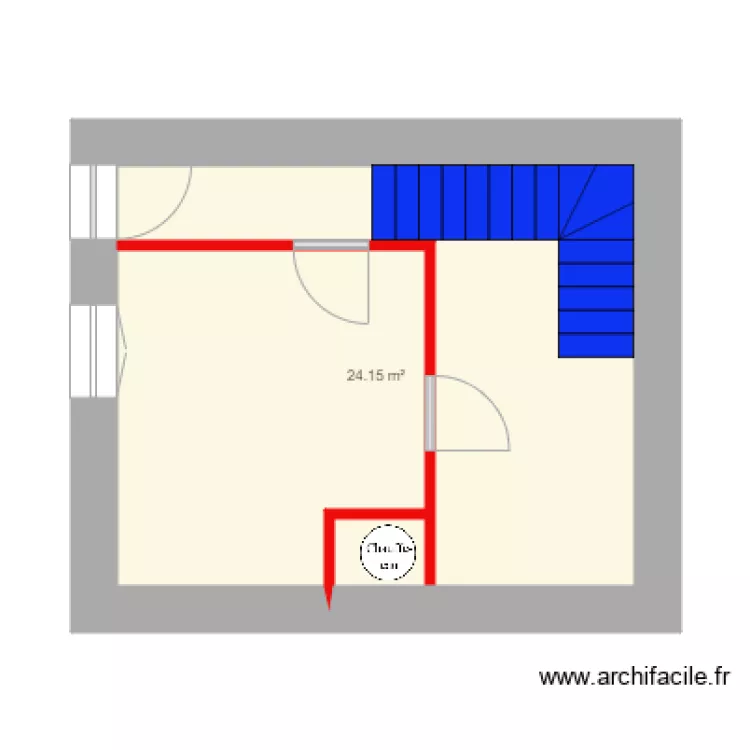 plan actuel maison village. Plan de 