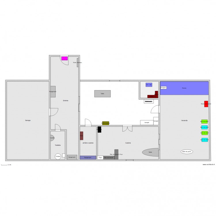 Maison. Plan de 0 pièce et 0 m2