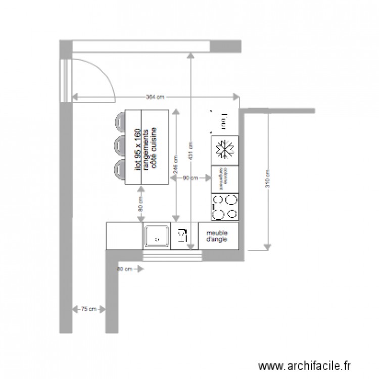 cuisine soret 4. Plan de 0 pièce et 0 m2