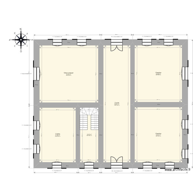 SCI DOUMENET RDC. Plan de 13 pièces et 489 m2