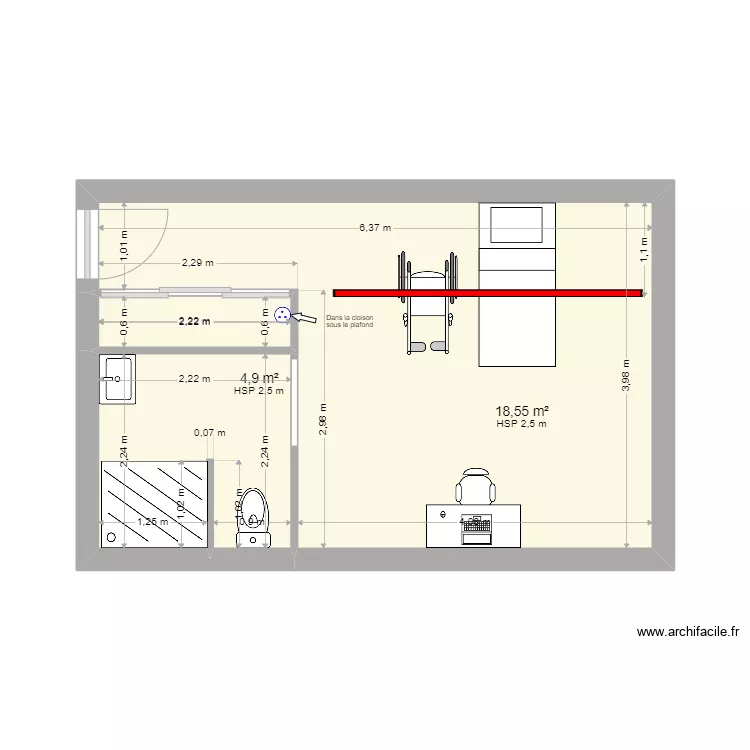 ZELL Jean LUC rail simple. Plan de 