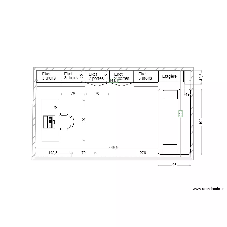 Bailly - RDC- Mezzanine V2. Plan de 