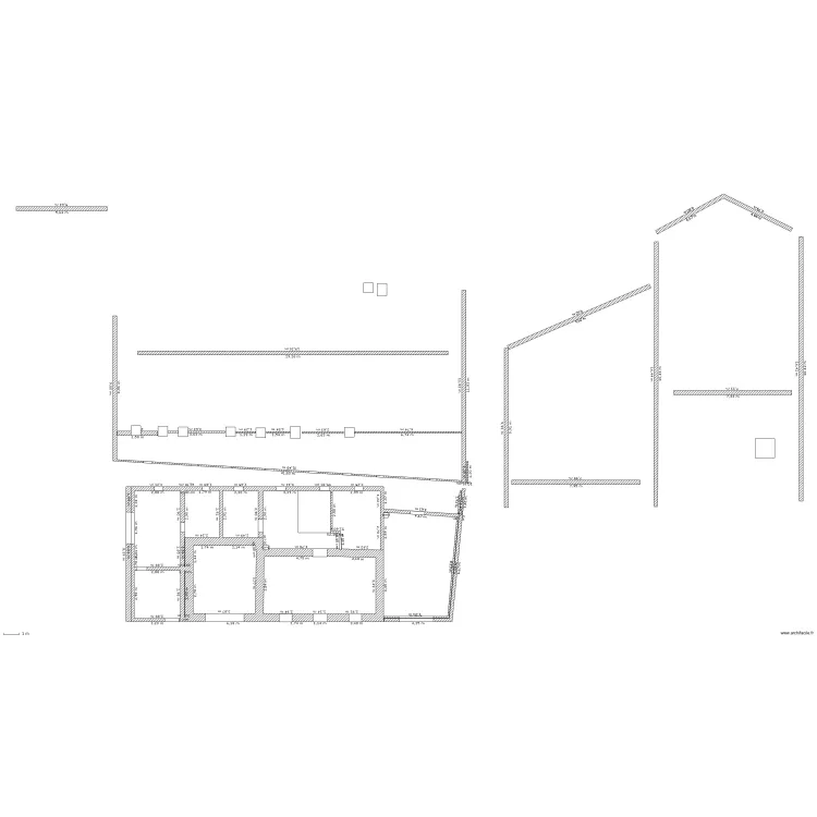 Fa&ccedil;ade nord. Plan de 
