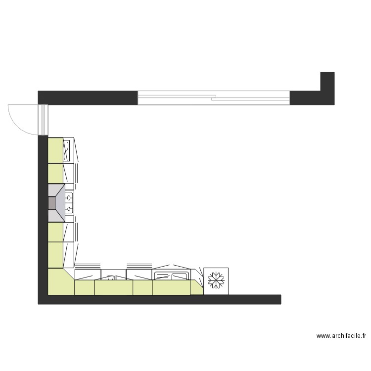 CUISINE. Plan de 0 pièce et 0 m2