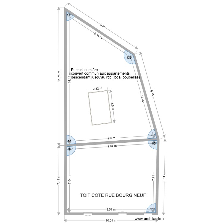 TOIT AVANT. Plan de 0 pièce et 0 m2