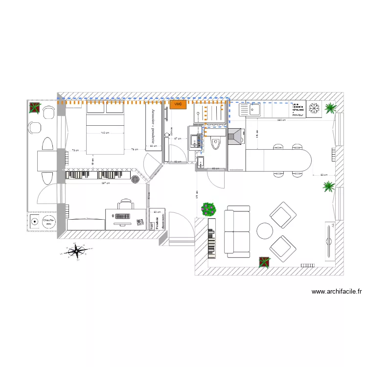 Chloe Fab 1f sanipak. Plan de 