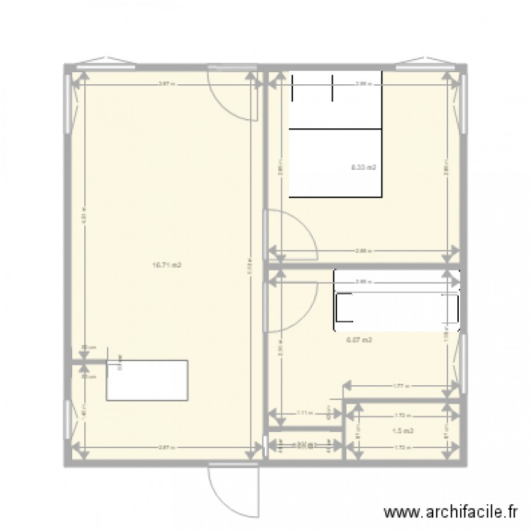 Les Granges aménagement. Plan de 0 pièce et 0 m2