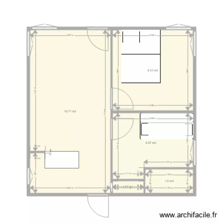 Les Granges am&eacute;nagement. Plan de 