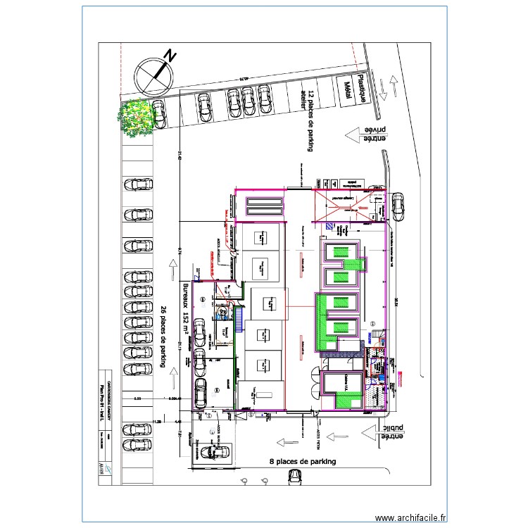 Plan Damery Clim RdC. Plan de 0 pièce et 0 m2