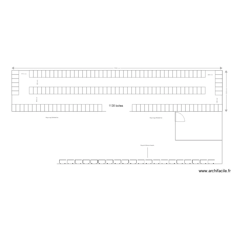 M&eacute;dipole Garonne Arsenal St&eacute; fixe. Plan de 