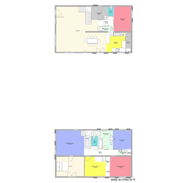 projet Rez de Chaussé. Plan de 0 pièce et 0 m2