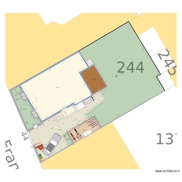 Extérieur Franklin V3. Plan de 12 pièces et 377 m2