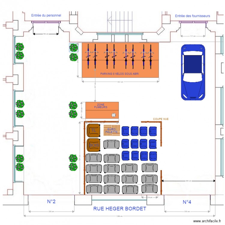 Bordet A  Nouvelle entrée du personnel fournisseurs  ver 09 05 2018. Plan de 0 pièce et 0 m2