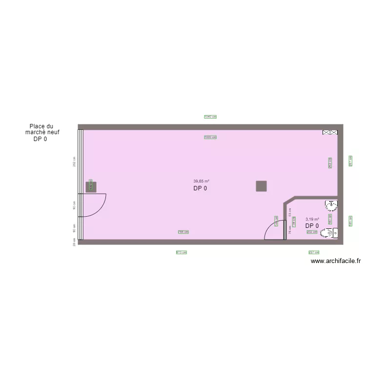 LES DELICES DE BALKIS AVANT TRAVAUX. Plan de LES DELICES DE BALKIS AVANT TRAVAUX. Plan de