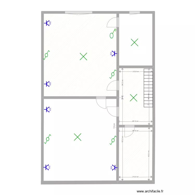 premiere etage. Plan de 