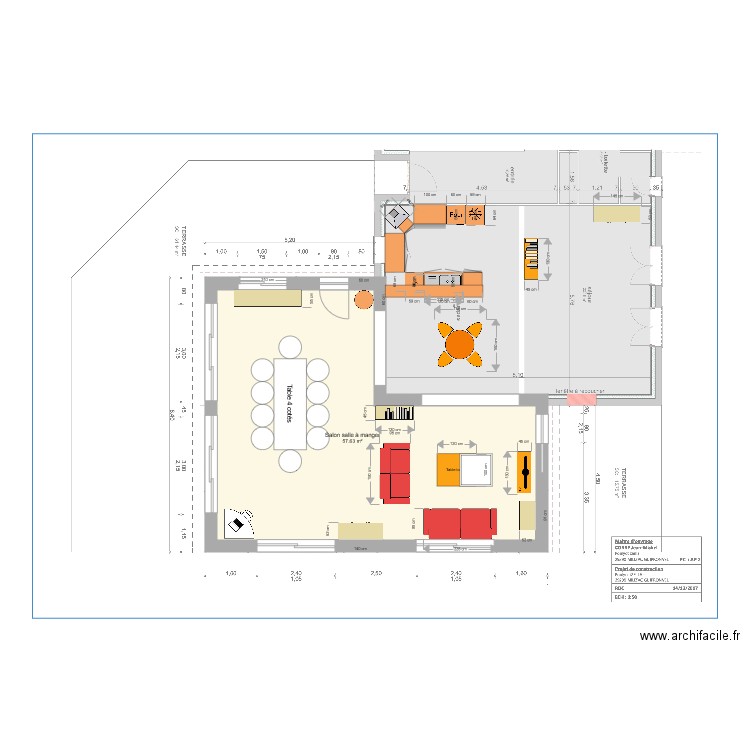 Pièce extension. Plan de 0 pièce et 0 m2