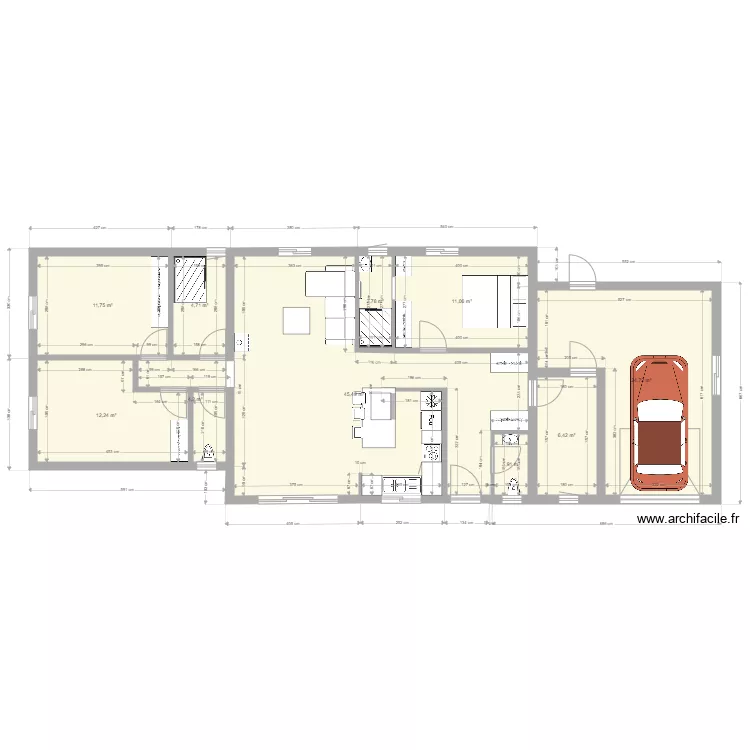 Maison Dania3. Plan de 