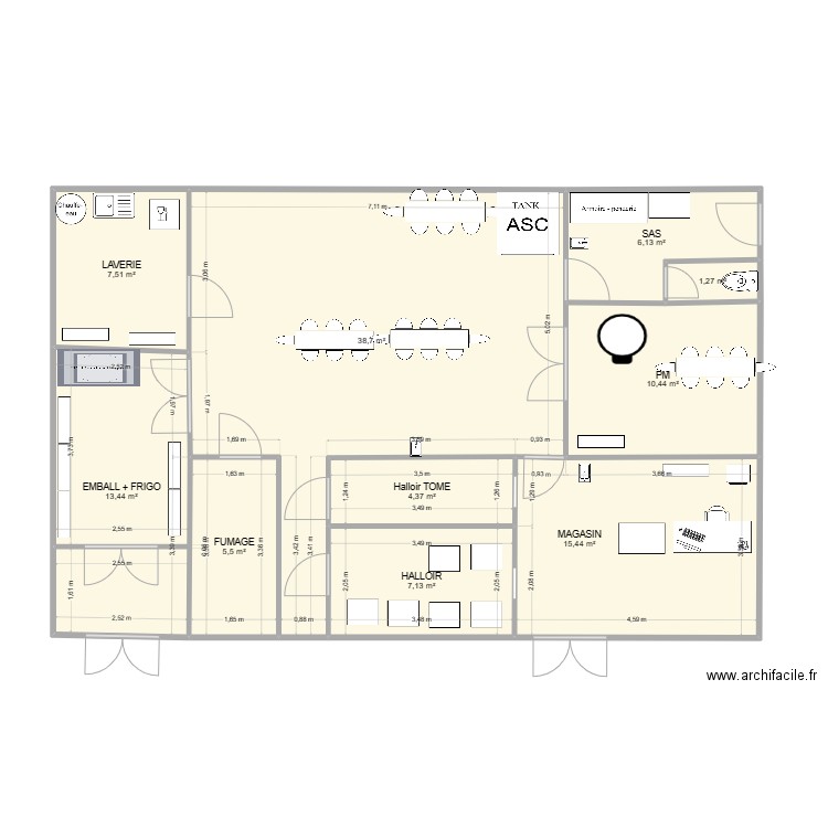 Fromagerie CS. Plan de 0 pièce et 0 m2