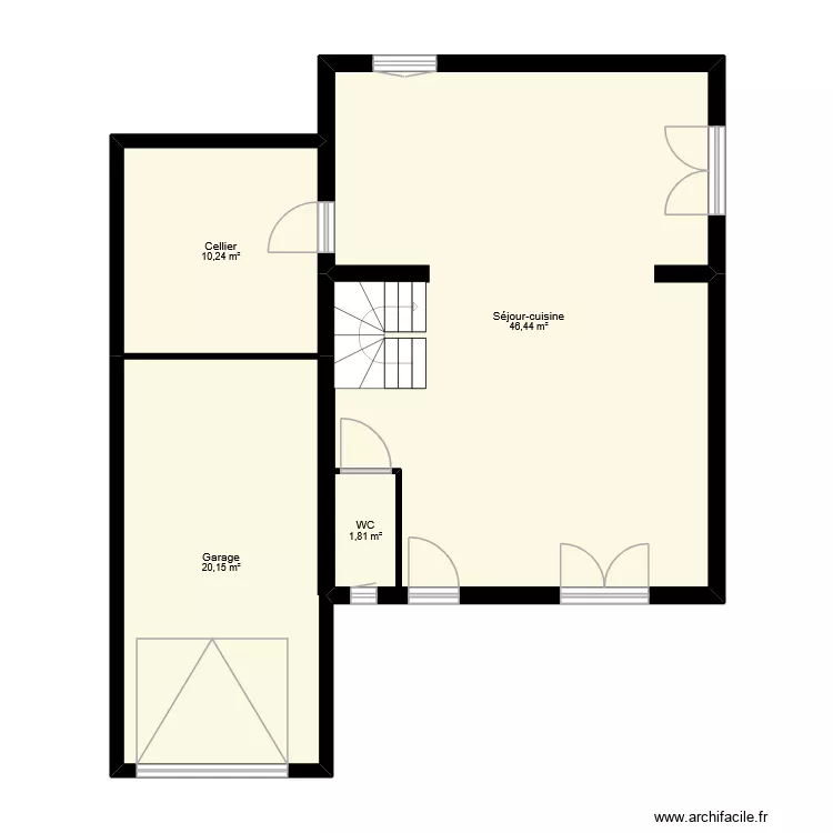 SOUCHE. Plan de 11  et 126 m²