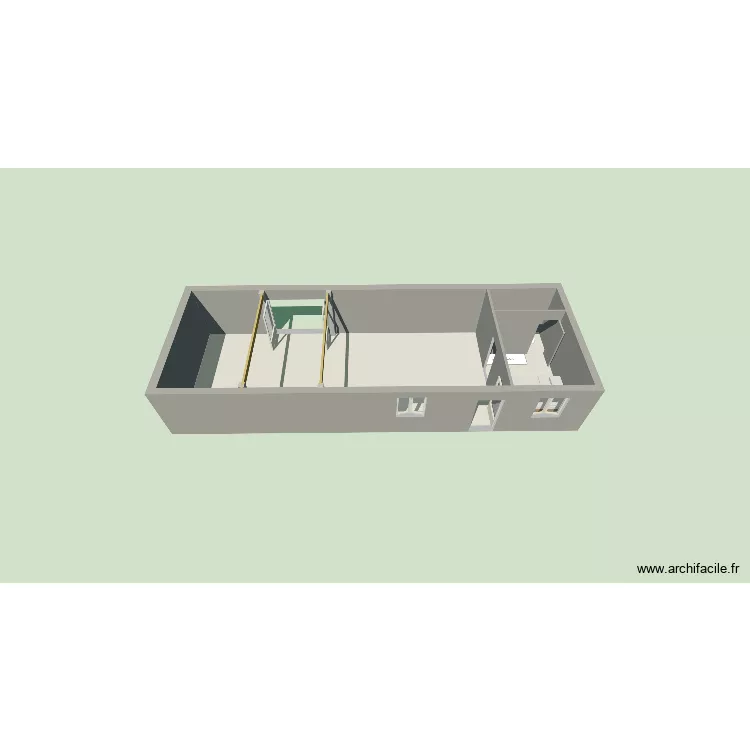 mesnil l'estree sdb 1. Plan de 2 Pièces et 69 m² mesnil l'estree sdb 1. Plan de 2 Pièces et 69 m²
