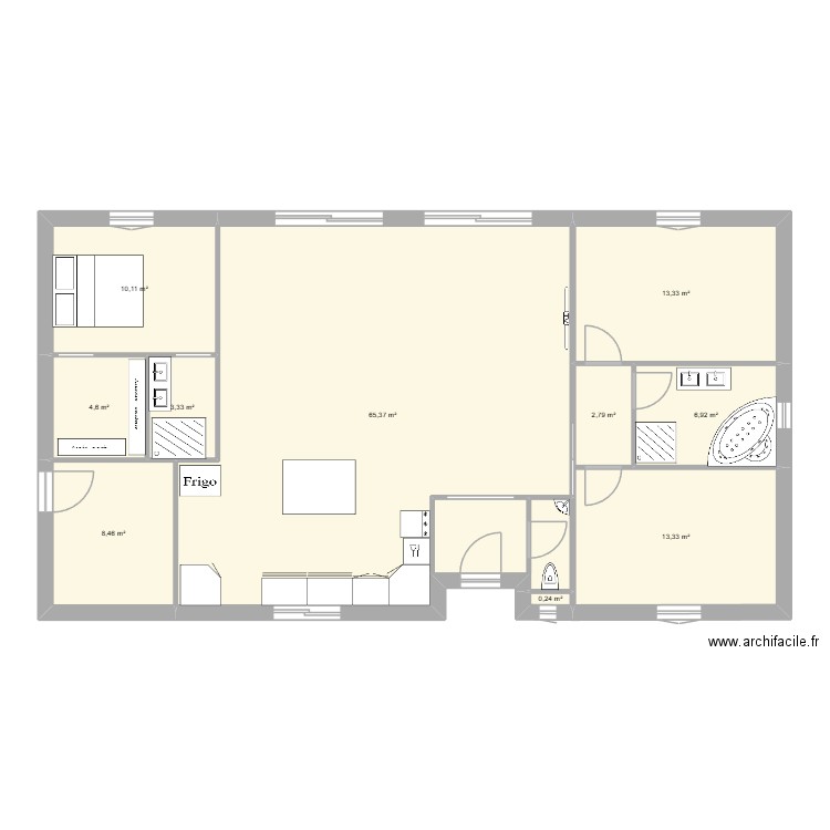 maison de mes reves 2. Plan de 10 pièces et 128 m2