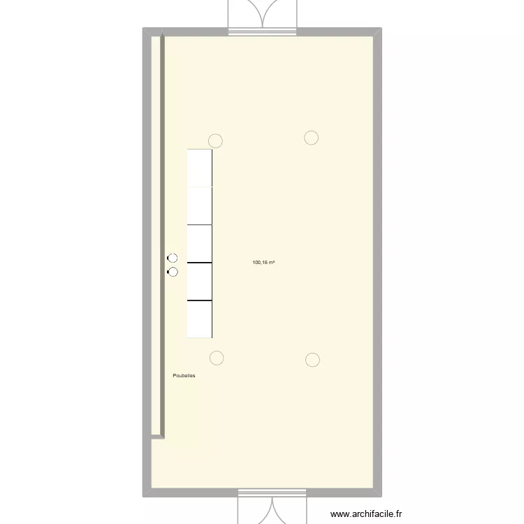 Salle Colard pot. Plan de 1 et 100 m² Salle Colard pot. Plan de 1 et 100 m²