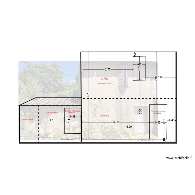 le revest renové. Plan de 0 pièce et 0 m2