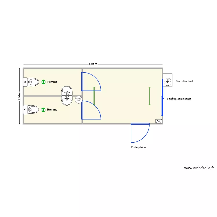 V538. Plan de 3  et 14 m²