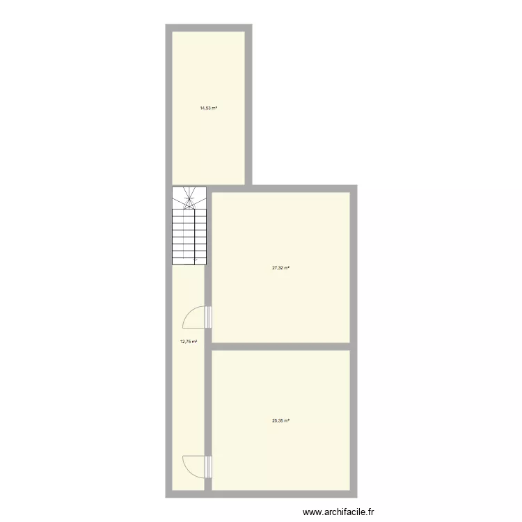 maison tours. Plan de 