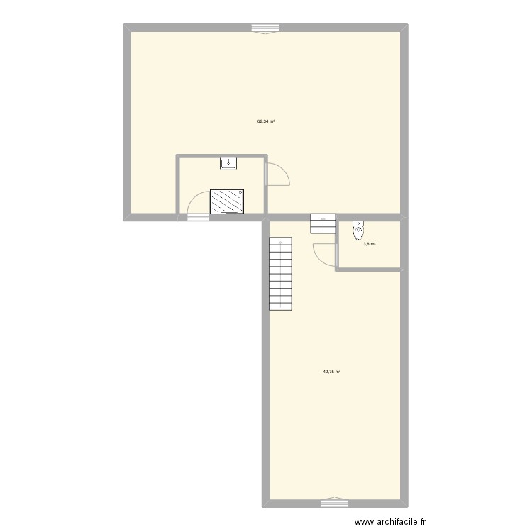 Puy l'évêque - Grange étage. Plan de 0 pièce et 0 m2