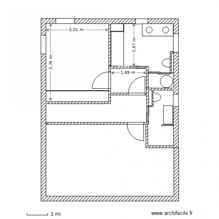 étage 06 avril de joux. Plan de 0 pièce et 0 m2