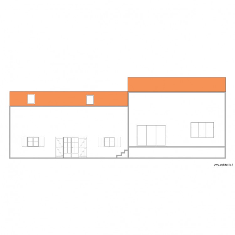facade cabriere . Plan de 0 pièce et 0 m2
