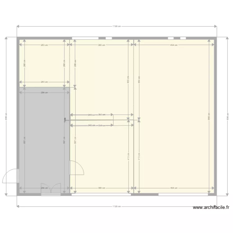 CABINET. Plan de 