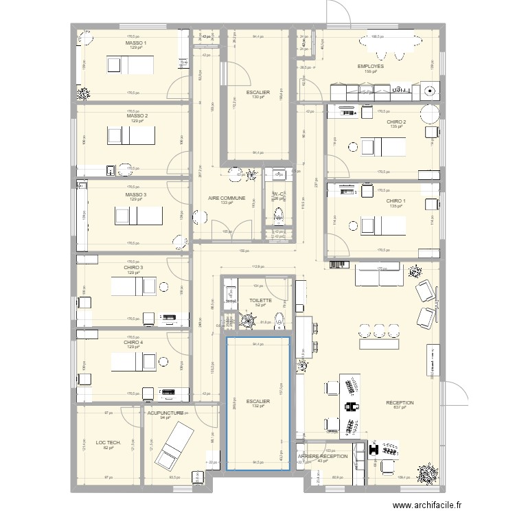 Nouvelle clinique 5 août 2022. Plan de 0 pièce et 0 m2