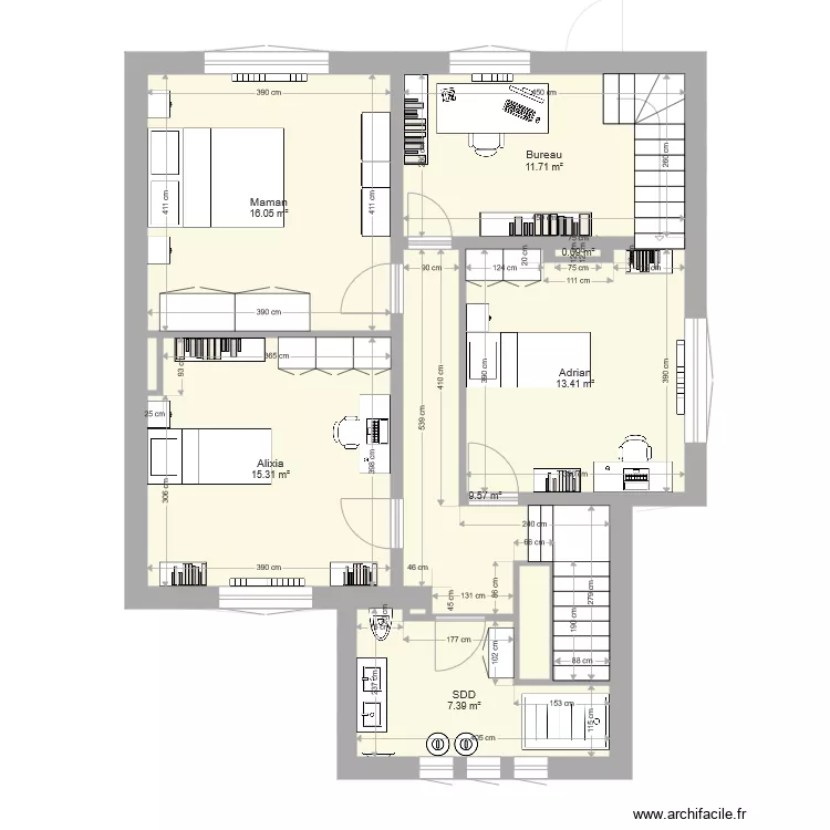 Maison R&eacute;sistance V01. Plan de 