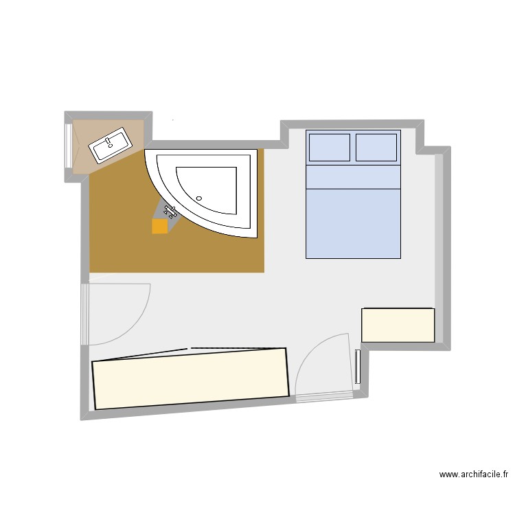 Said origine avec baignoire. Plan de 0 pièce et 0 m2