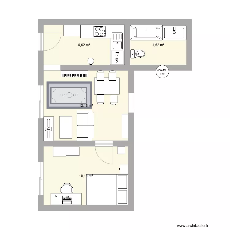 Appartement Aulnay sous bois. Plan de 