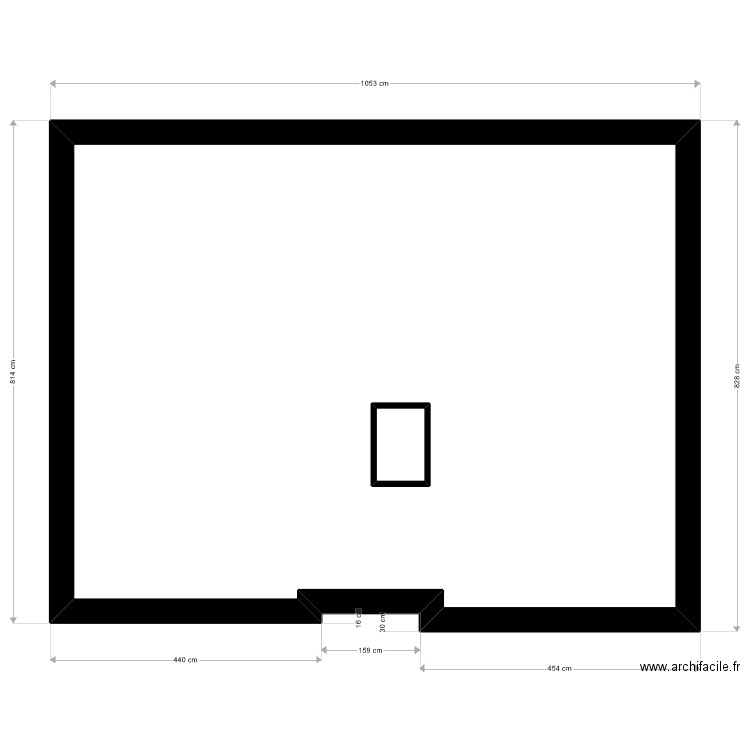 Micka grenier. Plan de 2 pièces et 73 m2