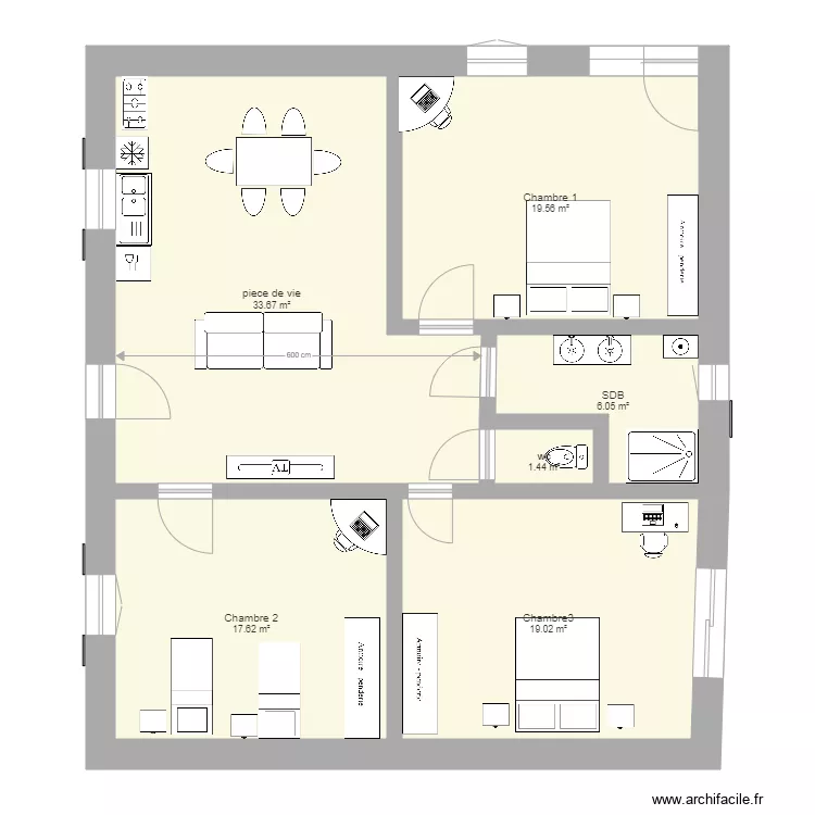 puycasquier esquisse. Plan de 