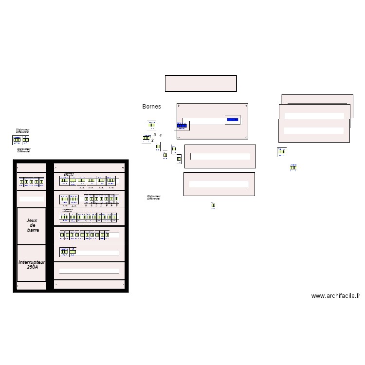 Coffret TD TD 2 showroom Citropol. Plan de 0 pièce et 0 m2